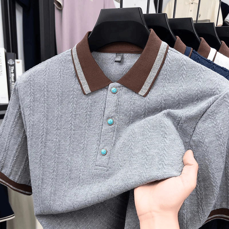 Hawthorne Cable Knit Polo