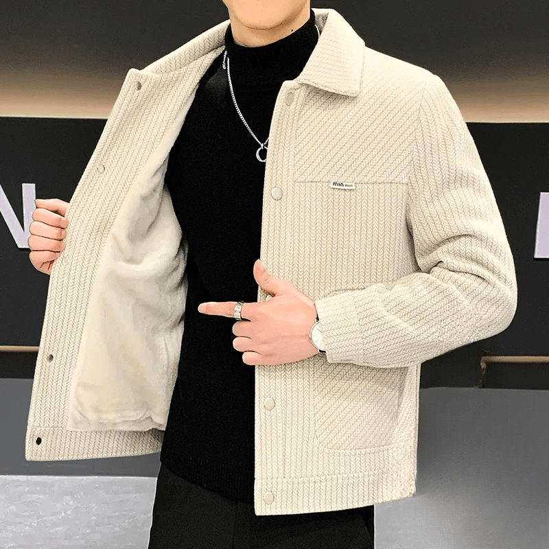 Signature Herringbone Jacket