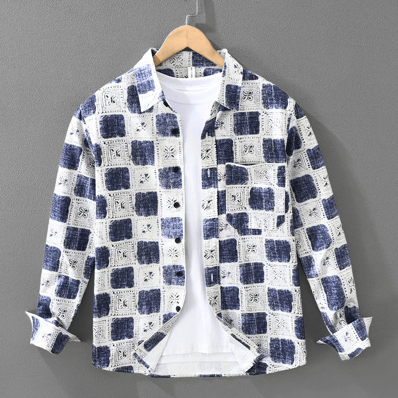 Mosaic Button-Up Shirt