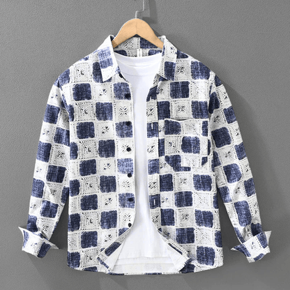 Mosaic Button-Up Shirt