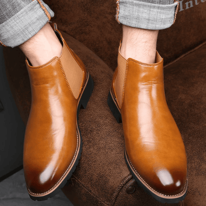 Burnished Chelsea Boots