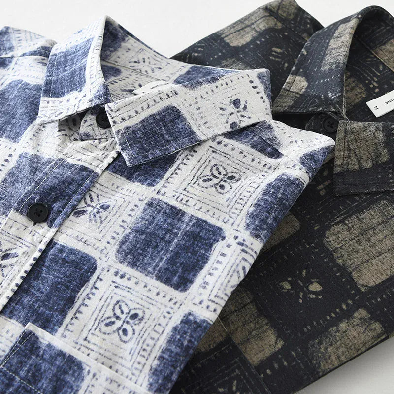 Mosaic Button-Up Shirt