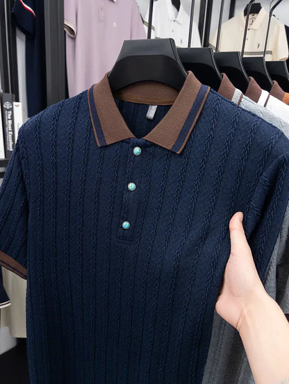 Hawthorne Cable Knit Polo