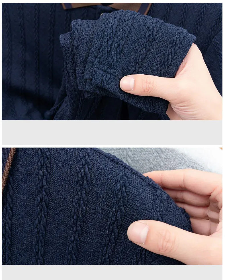 Hawthorne Cable Knit Polo