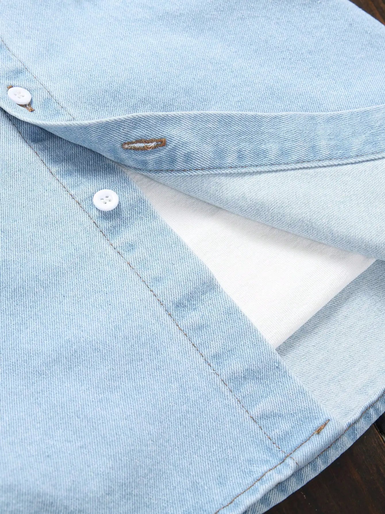 Distressed Denim Shirt