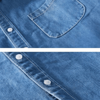 Ethan Denim Button-Up Shirt